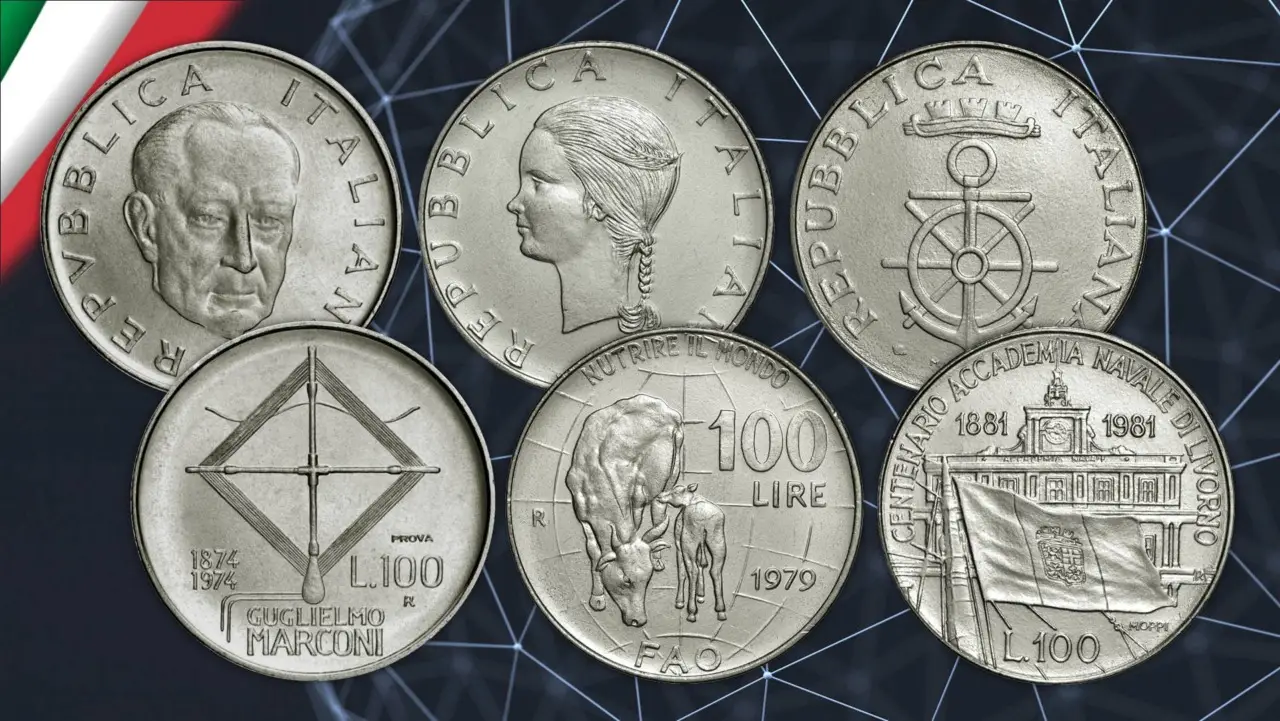 Le cinque monete italiane da 100 lire che oggi possono valere fino a 3000 euro Le cinque monete italiane da 100 lire che oggi possono valere fino a 3000 euro